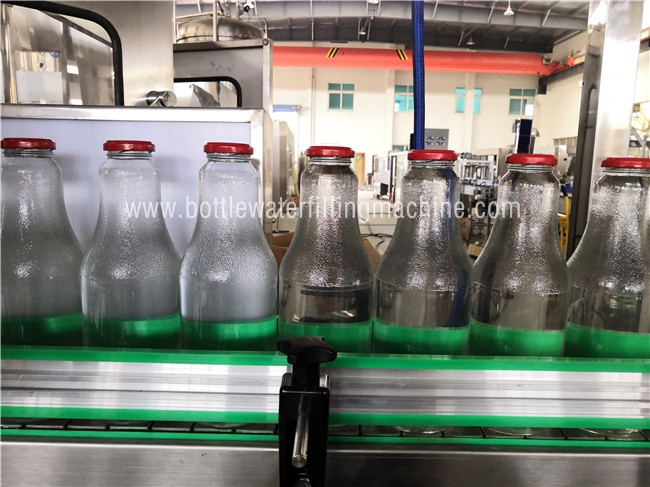 Máquina de embotellado de cristal, cadena de producción del zumo de fruta, fabricación condimentada del jugo 2